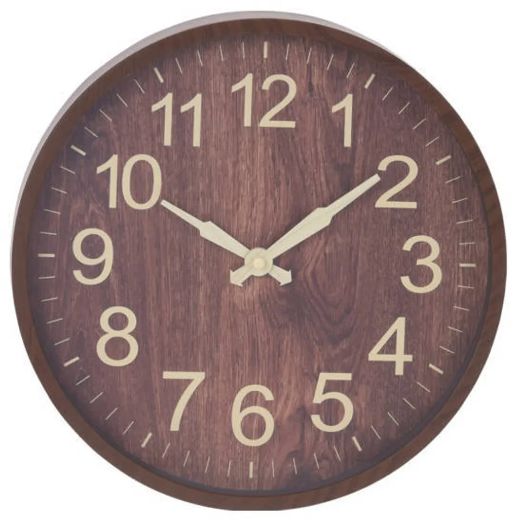 Orologio Muro Moderno Ø 30,5 cm: Grandi Numeri per Ufficio e Studio