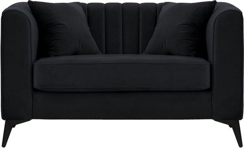 Loveseat Mary-Velluto 20-matte black