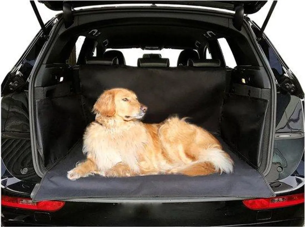 Protection imperméable noire pour coffre de voiture - Housse pour chien