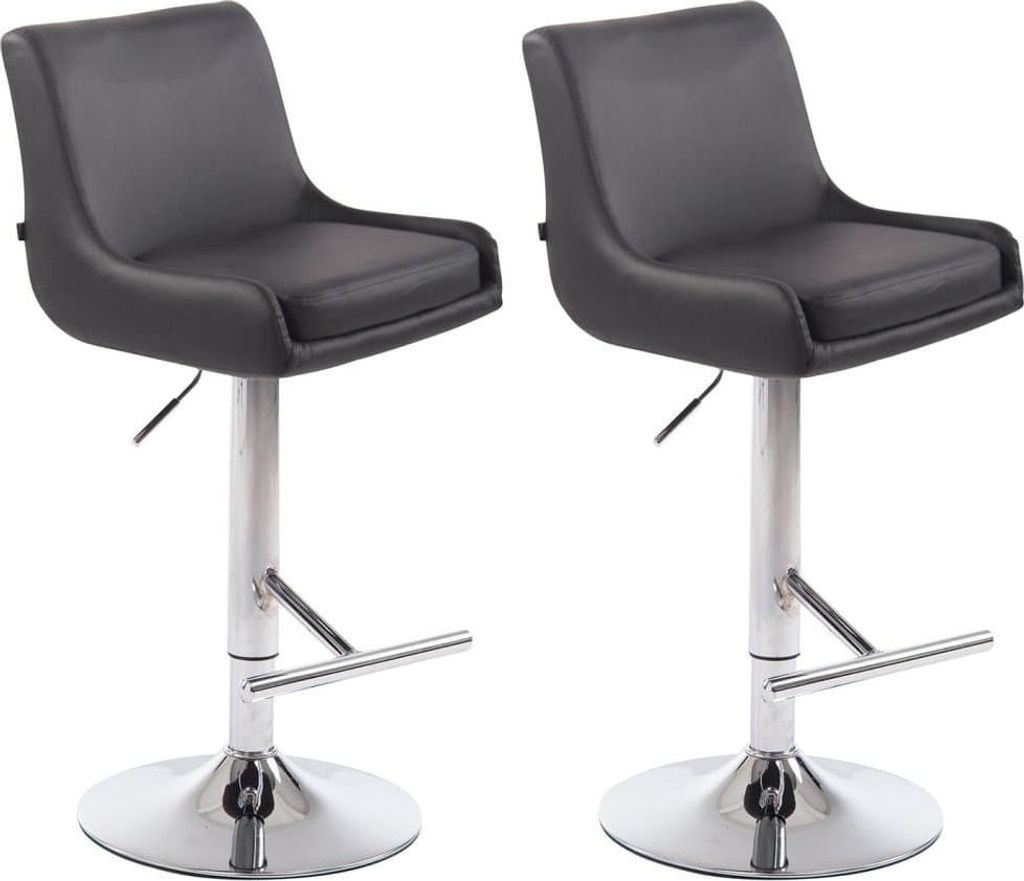 2er-Set Barhocker – Hochhocker – Bequeme Rückenlehne, höhenverstellbar
