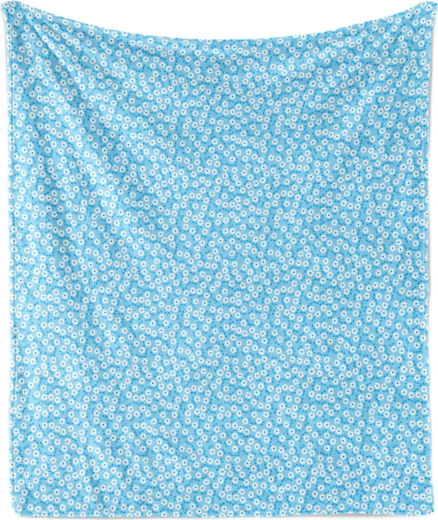 Coperta Lavabile ABAKUHAUS Margherite 175x230 cm - Pile e Flanella