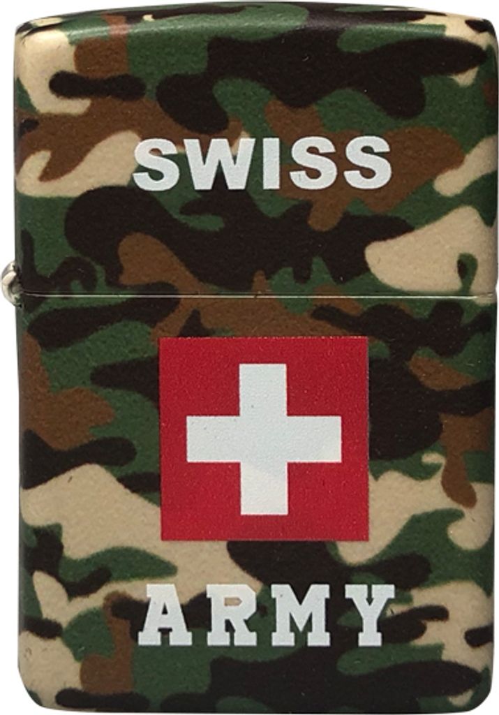 Zippo Feuerzeug Swiss Army 4 540° Sturmfeuerzeug Benzin im Army Design