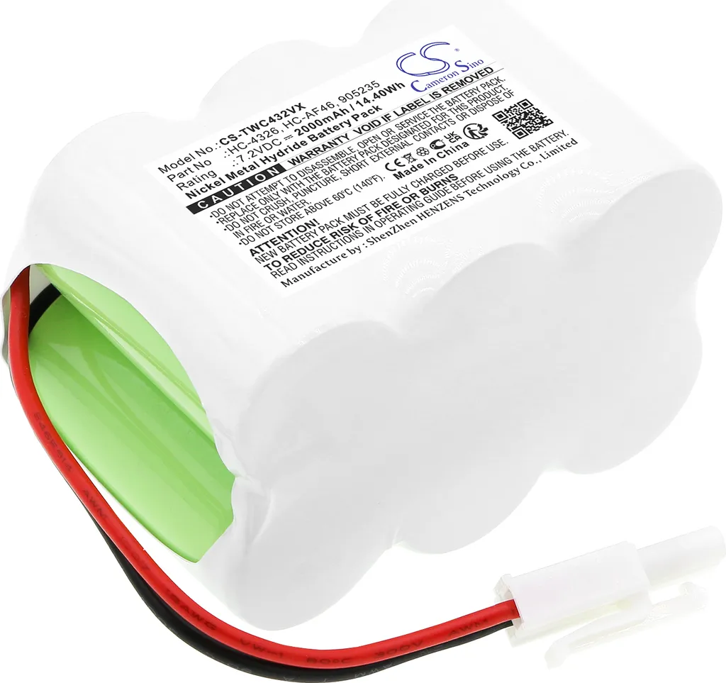 Batteria Potenziata Twinbird HC-4326 HC-4359 | Ricambio 102000 2.0Ah