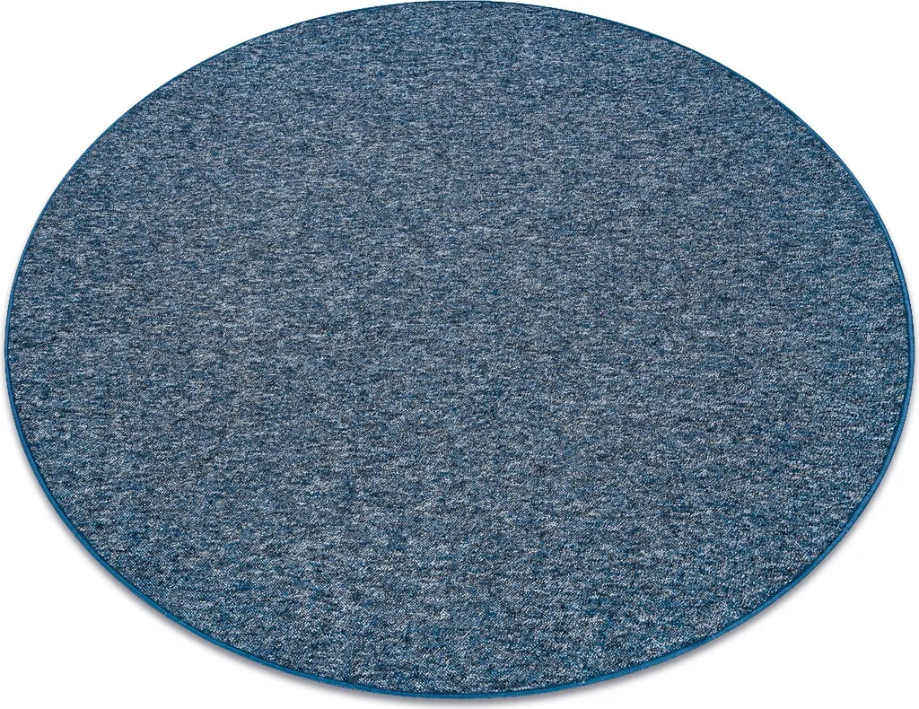 Tapis bleu de 200 cm Superstar 380 - Idéal sous table à manger ronde