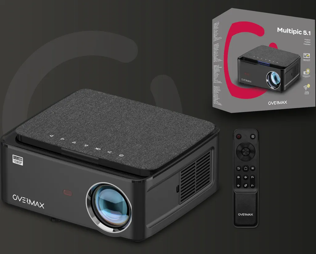 Vidéoprojecteur Smart Android Overmax Multipic 5.1 Wi-Fi Home Cinéma LED - 24