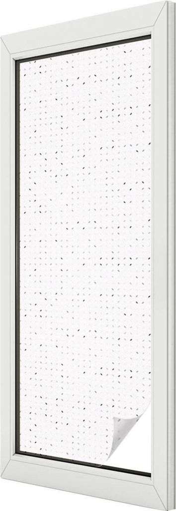 Buntglas Fensterfolie – 146x50 cm – Stained-Glass Design – blickdichte dekorative Sichtschutzfolie – selbstklebend, UV-Schutz – Minimalis...