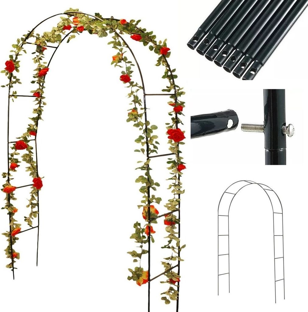 Pergola Ogrodowa Kolumna Łuk Na Kwiaty Róże 240 Cm Zdjęcie produktu 