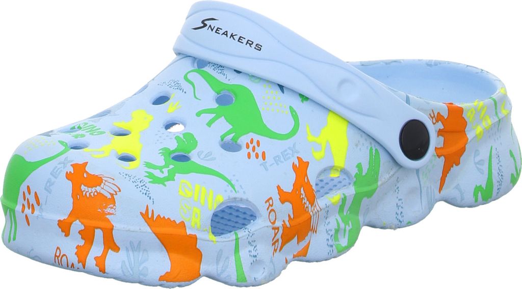 Sneakers Kinder-Badeschuh Dinosaurier Blau, Farbe:blau, EU Größe:26