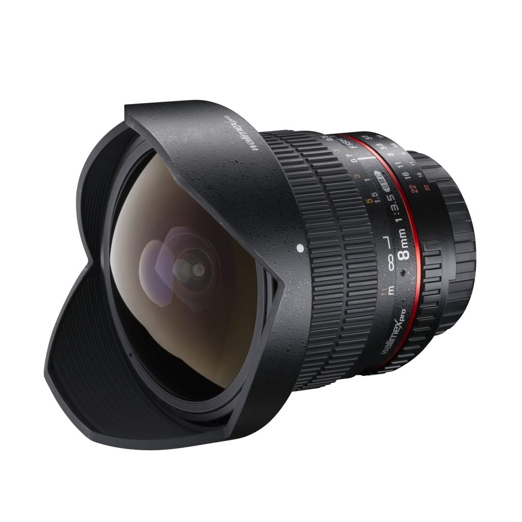 Walimex pro 8 mm Fisheye II compatibile con Canon EF-S, Immagine del prodotto 