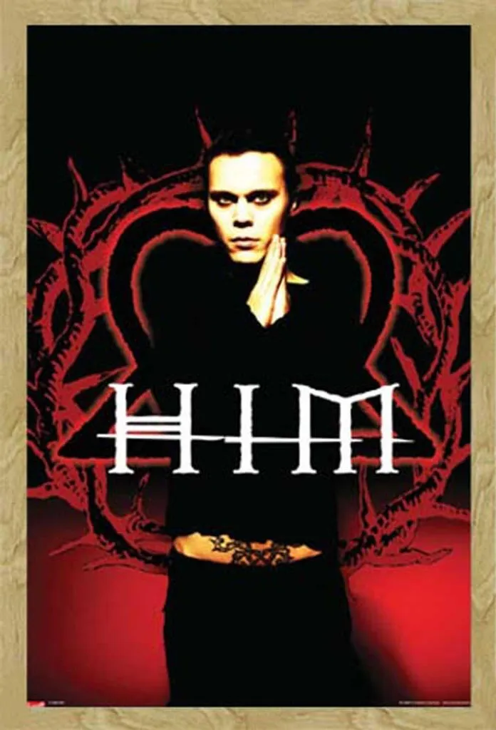 Poster HIM Pray avec Cadre Shinsuke Maxi MDF Hêtre et Vitre Acrylique