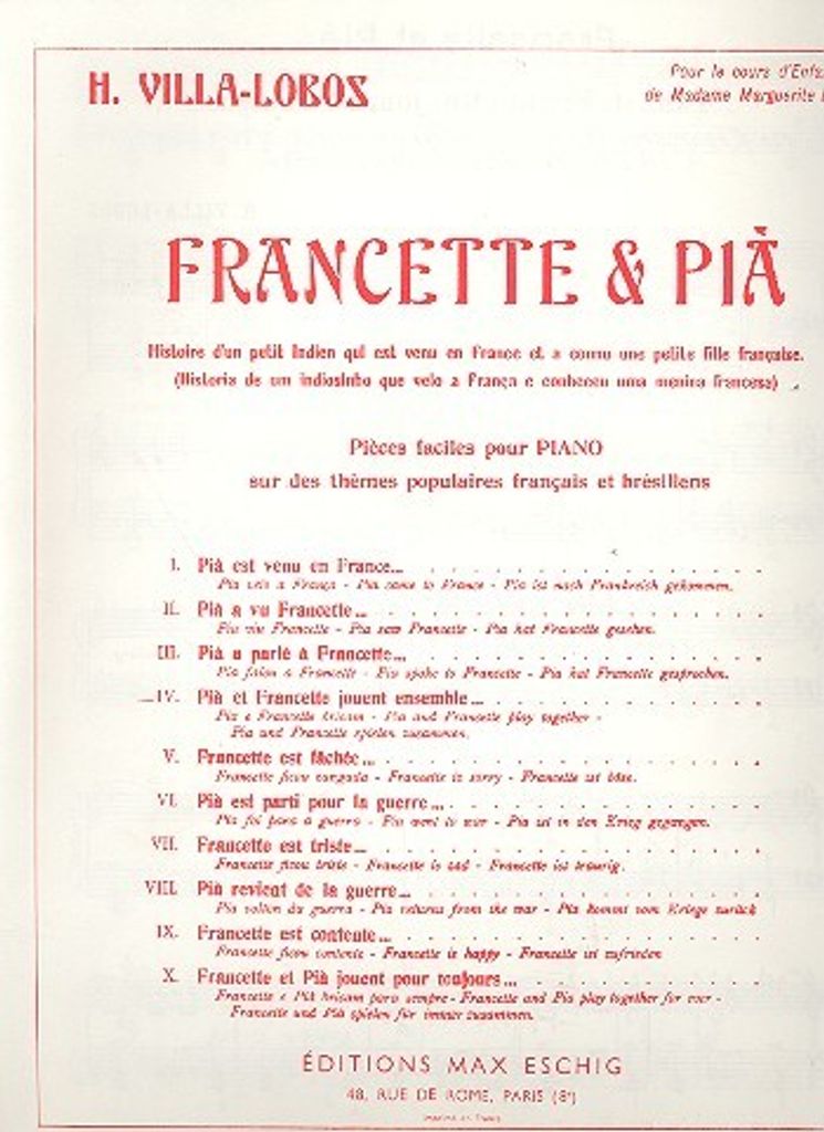 Pià et Francette jouent ensemble pour piano