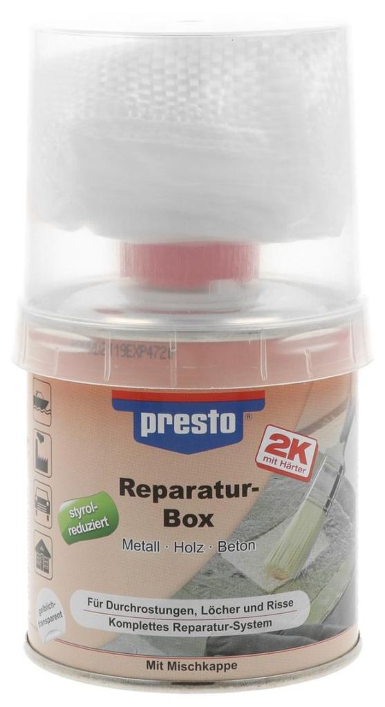 PRESTO Reparaturbox 250g PES-Harz Produktbild 