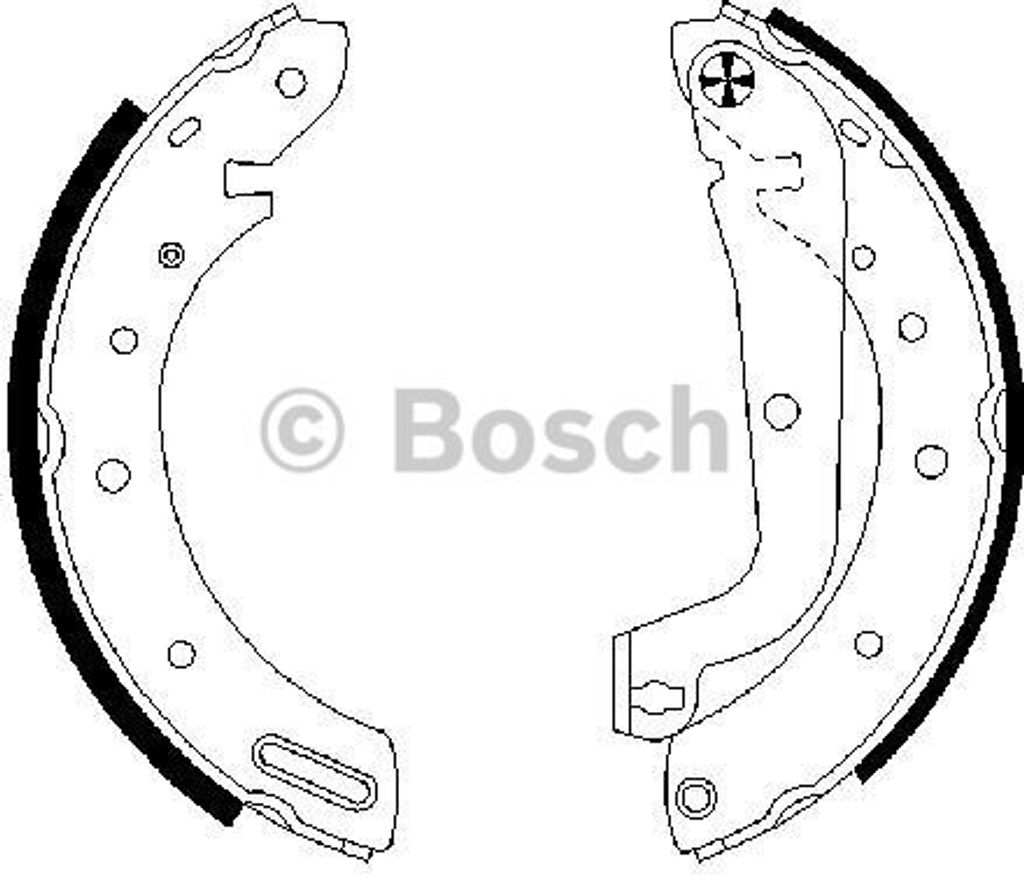 Bosch Bremsbackensatz Hinterachse 0 986 487 583