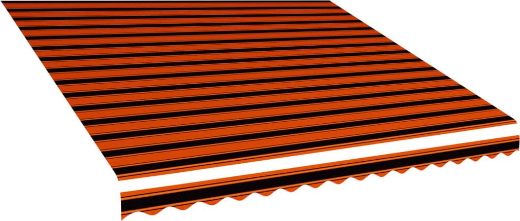 “2026 Moderne“Markisenbespannung Canvas Orange & Braun 400x300 cm - Markisen - Designermöbel 6768398
