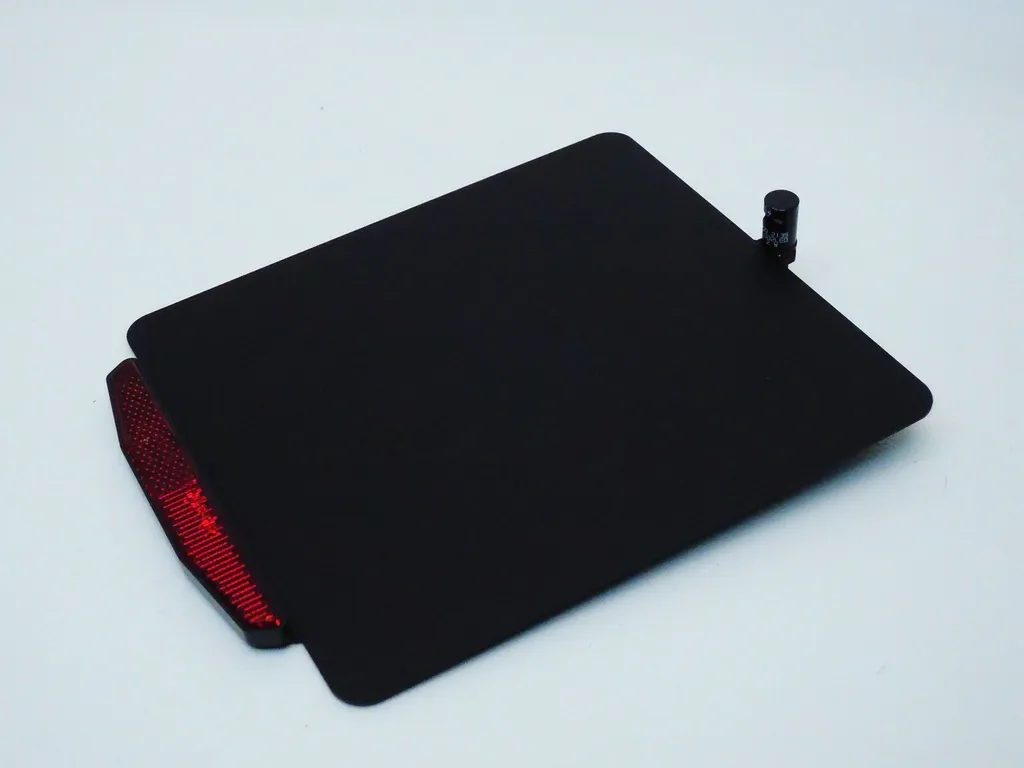 Support plaque Change ALU noir robuste avec réflecteur homologation E-Mark