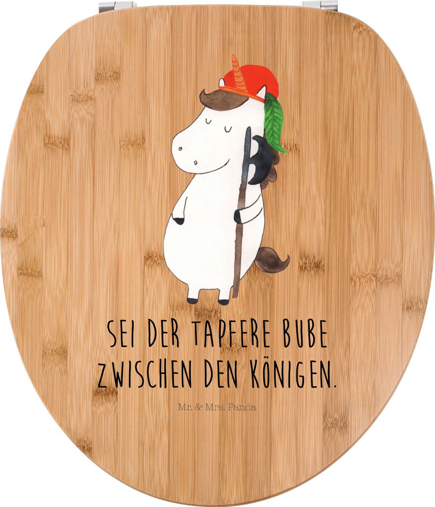 Mr. & Mrs. Panda WC Brille Einhorn Junge - Transparent - Geschenk, Sitz, Klo-Deckel, Deckel, Unicorn, Mittelalter, Bube, Einhörner, klo, WC-Sitz