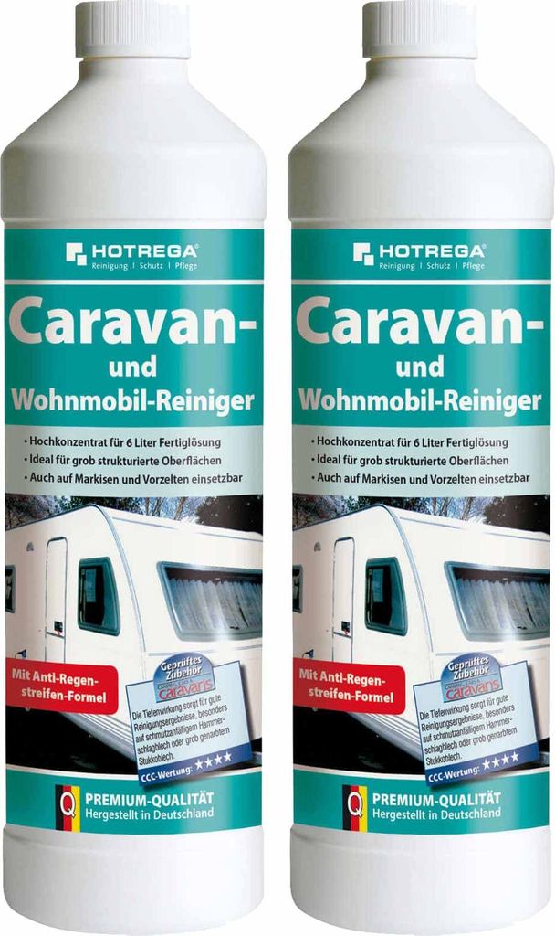 HOTREGA Caravan und Wohnmobil Reiniger 1 Liter - Wohnwagen Reinigungsmittel Caravan mühelos reinigen