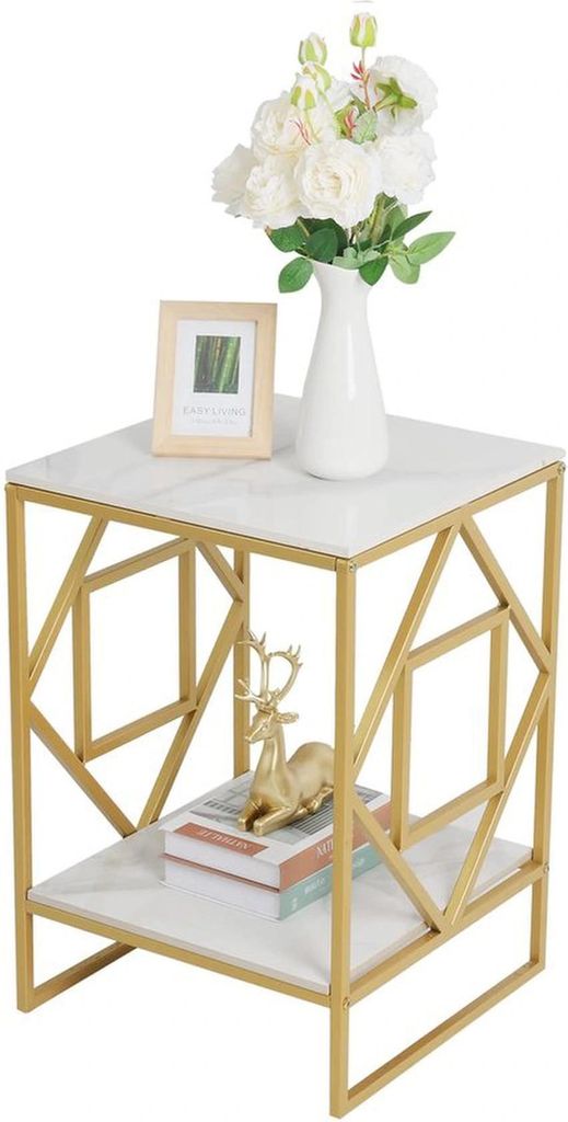Moderne Salontafel aus geschmolzenem Stein und robustem Metallrahmen