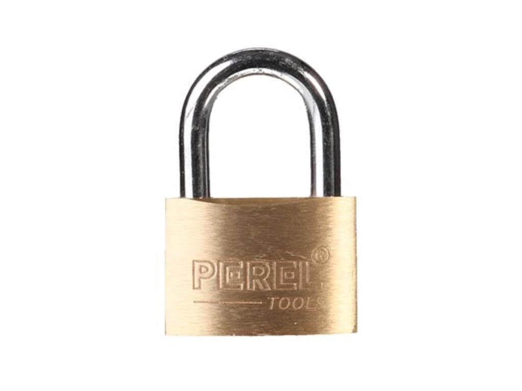 Perel Vorhängeschloss 30 mm, mit 4-stelliger Kombination und 3 Schlüsseln, leicht und robust