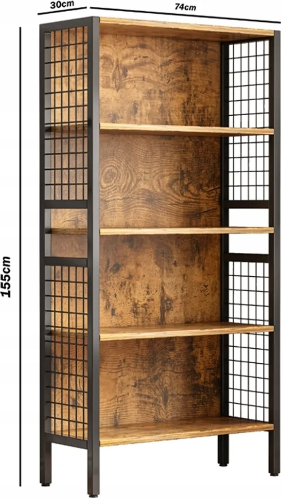 Support Mural Robuste MUVU : Solution de Rangement Bois Rétro Durable - 7