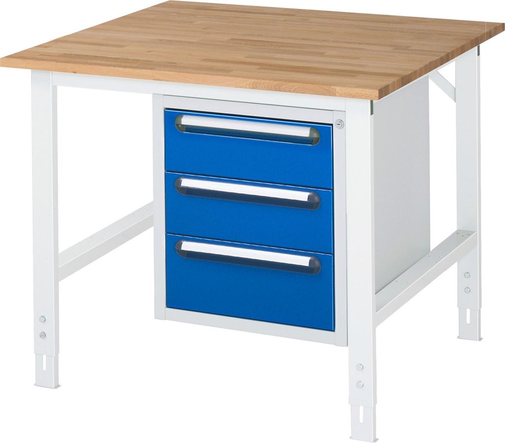 Rau Arbeitstisch Tom höhenverstellbar KM06, B1000 xT1000xH760-1080mm, B-Platte-25mm