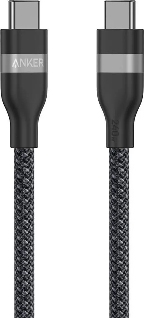 Câble USB robuste Anker A82E2, cordon USB-C ultra résistant noir 0,9 m