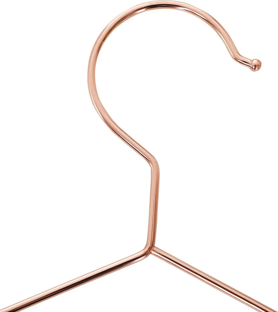 Set 20 Grucce Metalliche Cromate Bomoe Con Asta Pantaloni E Dentelli Antiscivolo - Appendini Stabili E Salvaspazio Per Armadio