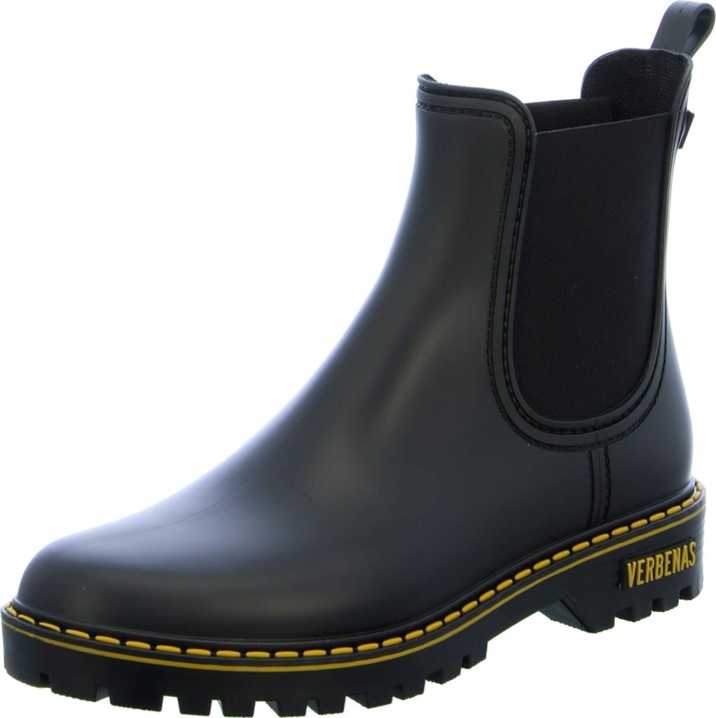 Verbenas Damen-Gummistiefel Schwarz, Farbe:schwarz, EU Größe:37