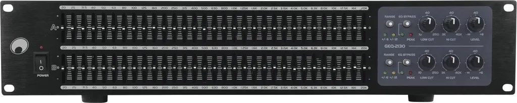 Égaliseur Paramétrique avec Réglage du Facteur Q Omnitronic 10355526 Pro