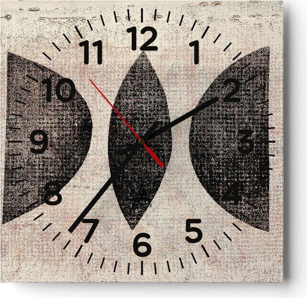 Wanduhr - Quadrat - Glasuhr - Form Figuren Geometrisch - Produktbild 