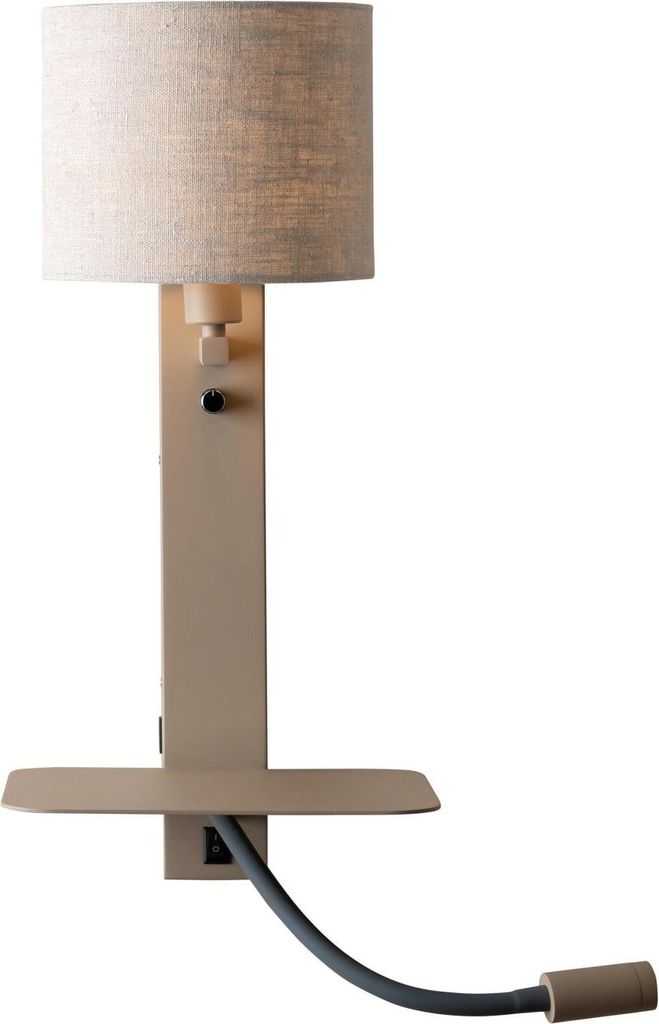 it's about RoMi - Wandlampe Florence - Braun - 24x24x52cm