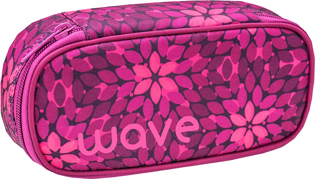 Wave"Infinity" Schlamperbox, Federmäppchen, Schlampermäppchen, Faulenzer Box, Federmappe, Stifte Etui/Pink/Mädchen, Jungen, Uni (335-79 Funny Fl...