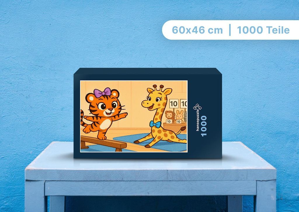 hansepuzzle 111596 - Tina und Nala Puzzle, 1000 Teile, Kinder, 60,0 x 46,0cm mit hochwertiger Aufbewahrung, Kartonbox & Beutel