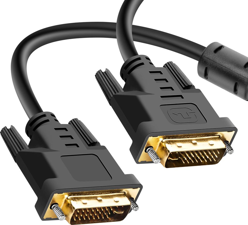 Akyga, DVI-I 24+5 Stecker/Stecker 1.8m Goldbeschichtet Full HD Kabel, Schwarz
