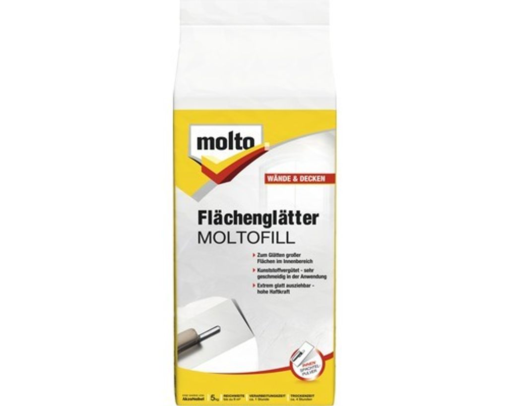 Molto Flächenglätter Moltofill, Weiß, Basis, 5 kg, Puder, Produktbild 