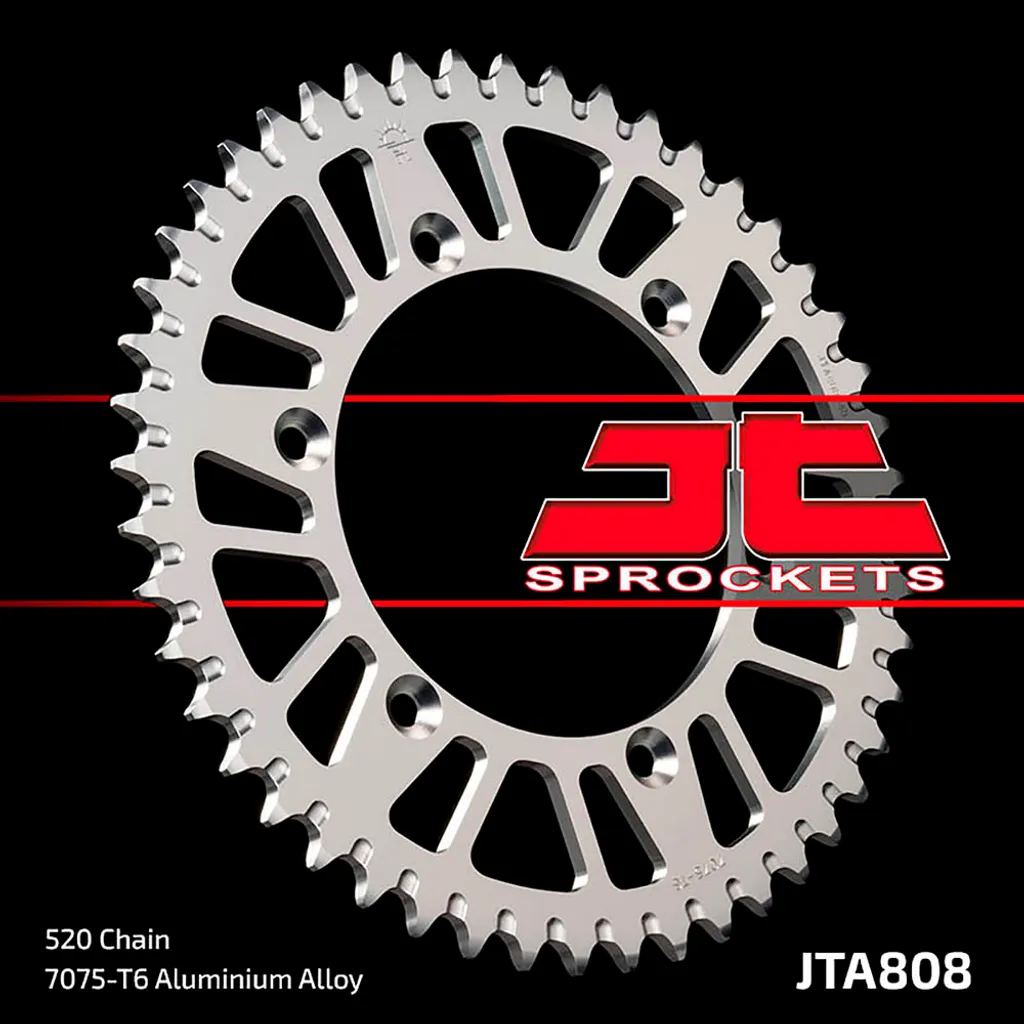 Pignon JT Sprockets 50Z en aluminium contre l'usure de chaîne et le poids