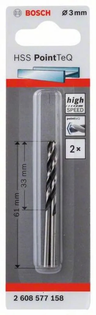 Bosch HSS PointTeQ 3mm: L'Eccellenza Bosch nella Foratura Metallo