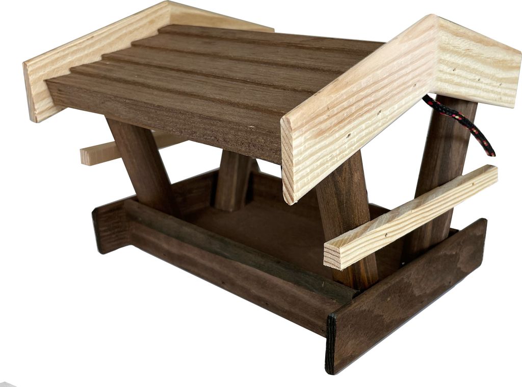 Elmato 10283 Vogelhaus Wildspitz Futterstation Futterhaus, 19x14x15,5cm
