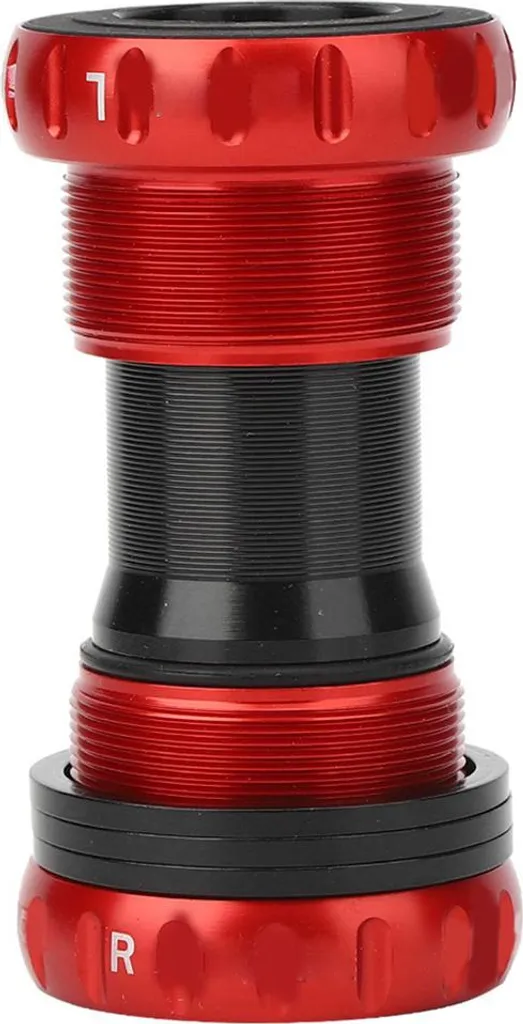 Boîtier de Pédalier VTT Alliage d'Aluminium BB Fileté Rouge en Céramique