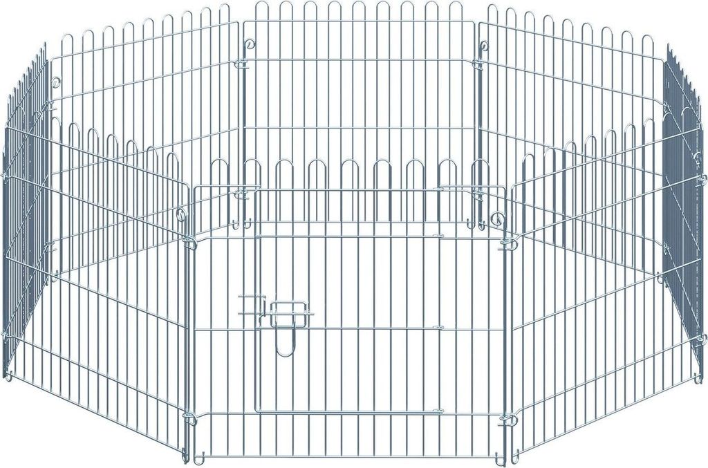 Freilaufgehege Welpenauslauf, Welpenzaun, Laufstall, 8-Teilig, B63Xh60 Cm, Für Tiere