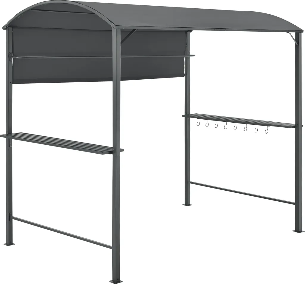 Toit de barbecue pour cuisiner à l'abri avec comptoir bar de jardin