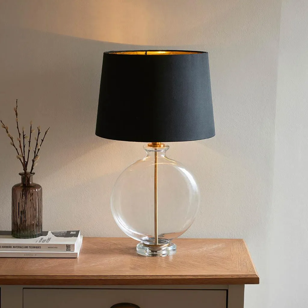 Lampe de table GIDEON Endon en verre transparent E27 60cm de hauteur - 2