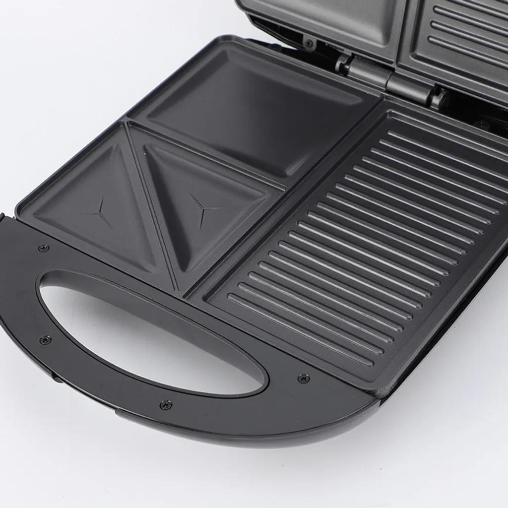 Appareil à sandwich 3-en-1 avec plaques antiadhésives et format compact