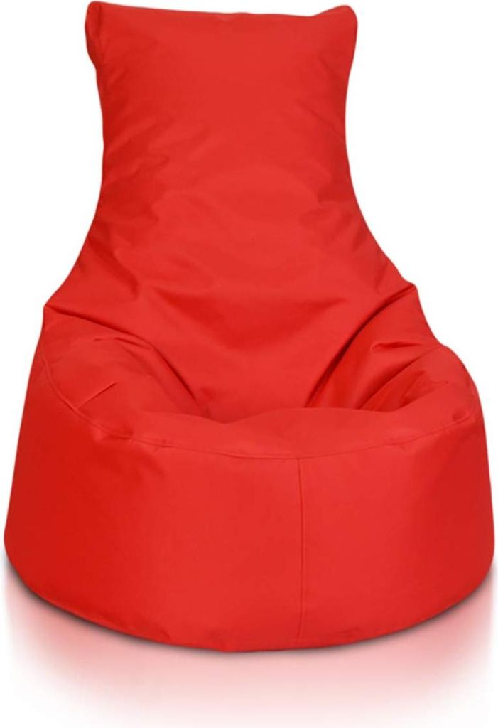 Ecopuf, Sitzkissen, Sessel Bean Bag, Sitzsack, für Innen und Außen, 85x80, Farbe Rot