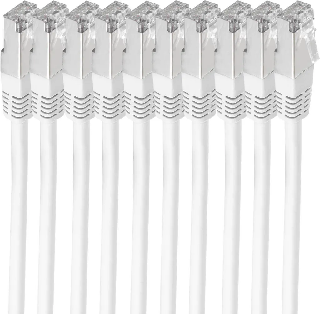 Pack 10 Câbles Réseau Shiverpeaks BS75711-HW-SET10 pour Baie Brassage