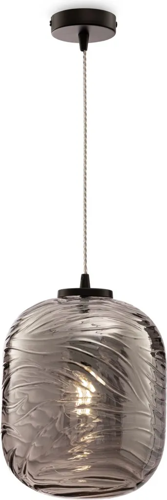 Suspension cuisine et salon métal noir mat 153cm douille E27 moderne