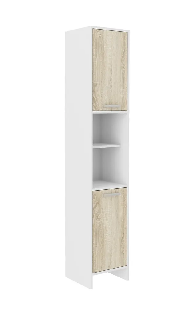 Mobile Bagno Salvaspazio AUDREY Bianco Sonoma | Design Minimalista