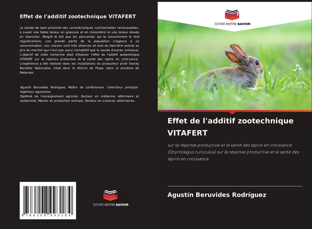 Effet de l'additif zootechnique VITAFERT