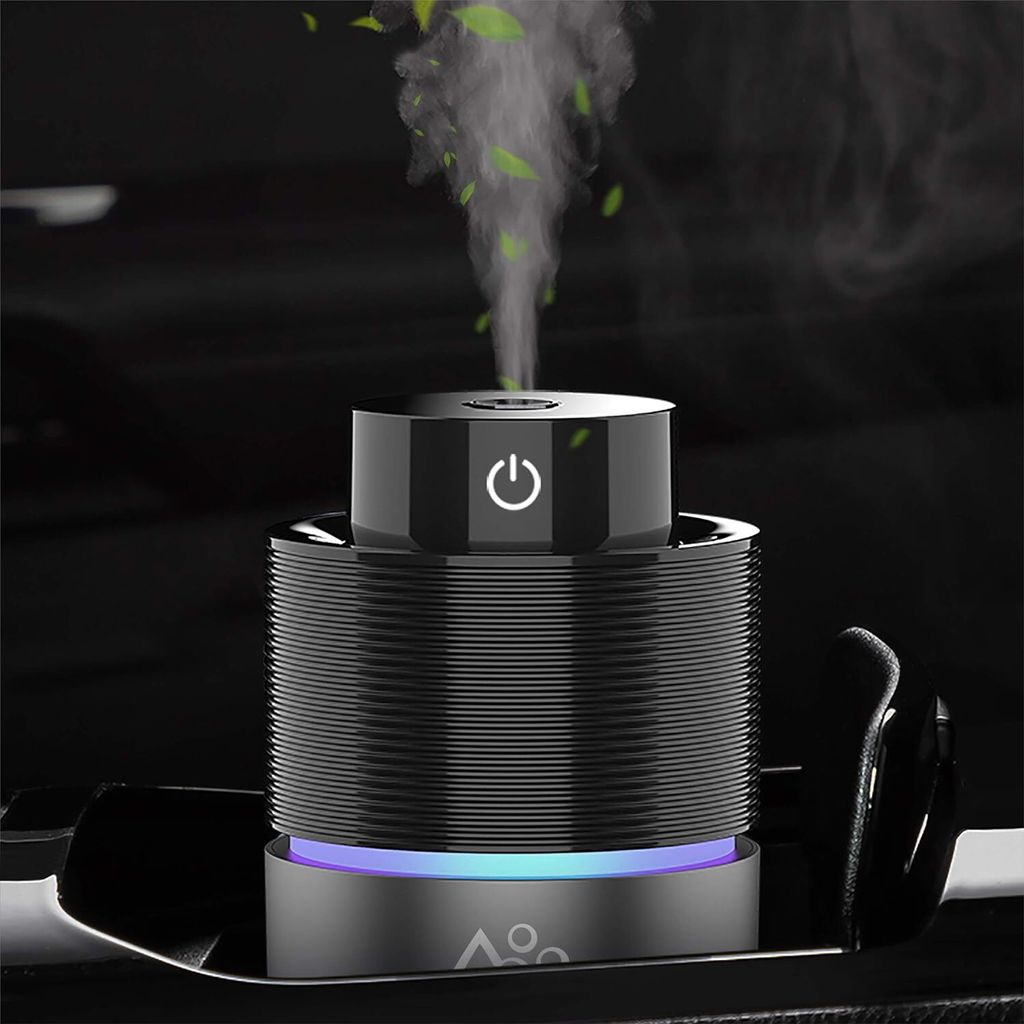 Auto-Luftbefeuchter mit Diffusor, Kaltnebel-Luftbefeuchter für Schlafzimmer und Reisen, 200 ml USB-Aromatherapie-Diffusor für ätherische Öle f...