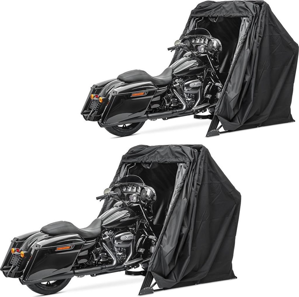 Set 2x Motorrad Zeltgarage Universal Faltgarage Motorradgarage Motogua